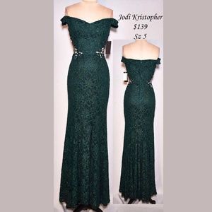 Lace Off the Shoulder Gown